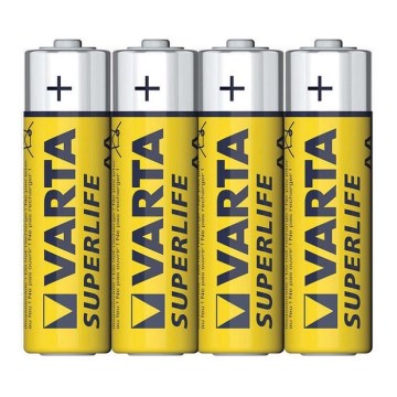 Varta 2006 - 4 kpl Sinkki-hiiliparisto SUPERLIFE AA 1,5V