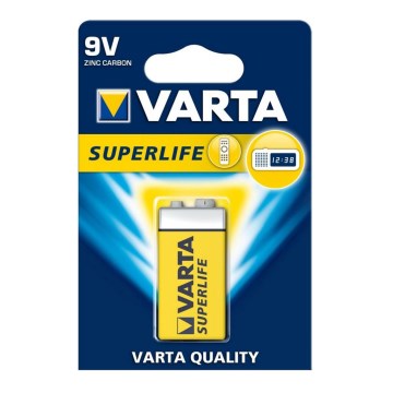 Varta 2022 - 1 kpl Sinkki-hiiliparisto SUPERLIFE 9V