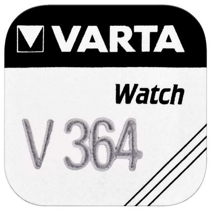 Varta 3641 - 1 kpl hopeaoksidinappiparisto V364 1,5V