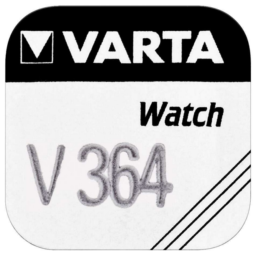 Varta 3641 - 1 kpl hopeaoksidinappiparisto V364 1,5V