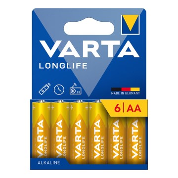 Varta 4106101736 - 6 kpl Alkaliparisto LONGLIFE AA 1,5V