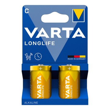 Varta 4114101422 - 2 kpl Alkaliparisto LONGLIFE LR14/C 1,5V