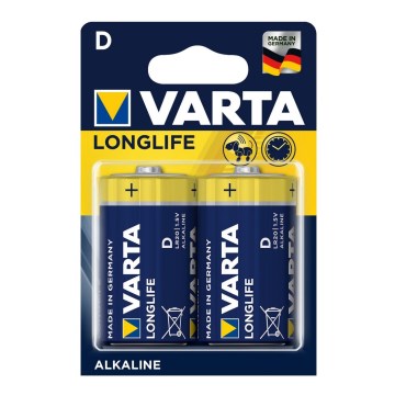 Varta 4120 - 2 kpl Alkaliparisto LONGLIFE EXTRA D 1,5V