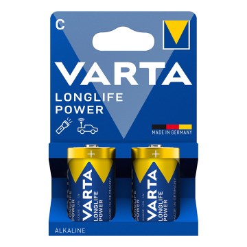 Varta 4914121422 - 2 kpl Alkaliparisto LONGLIFE POWER LR14/C 1,5V