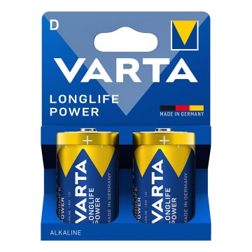 Varta 4920121422 - 2 kpl Alkaliparisto LONGLIFE POWER LR20/D 1,5V