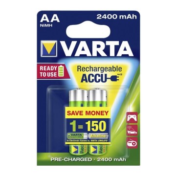 Varta 56706 - 2 kpl Uudelleenladattava akku ACCU AA NiMH/2100mAh/1,2V
