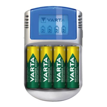 Varta 57070201451 - LCD Akkulaturi 4xAA/AAA 2600mAh 5V