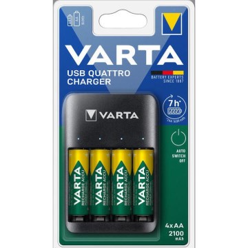 Varta 57652101451 - Paristojen laturi 4xAA/AAA 2100mAh 5V