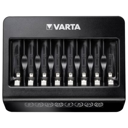 Varta 57681 - LCD-älylaturi 8xAA / AAA, lataus 2h