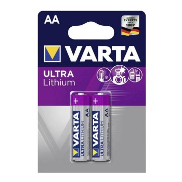 Varta 6106 - 2 kpl Litiumkenno ULTRA AA 1,5V