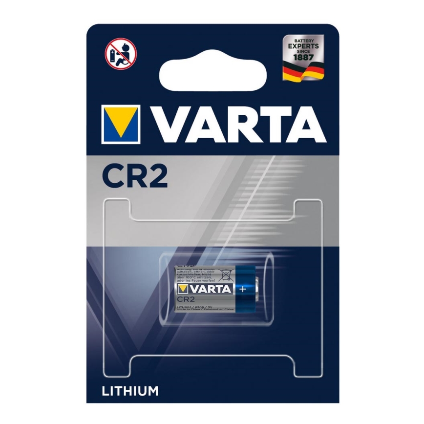 Varta 6206 - 1 kpl Litiumparisto KUVA CR2 3V