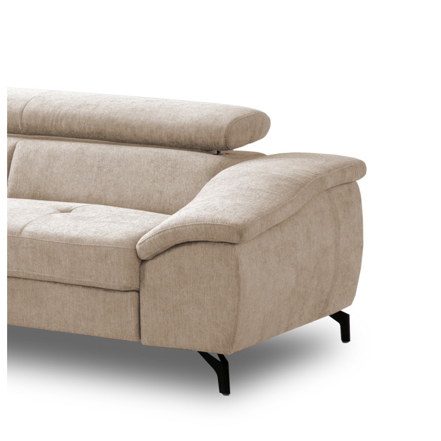 Kulmasohva, jossa säilytystila, L-mallinen, vasenkätinen, beige, BRESCIA