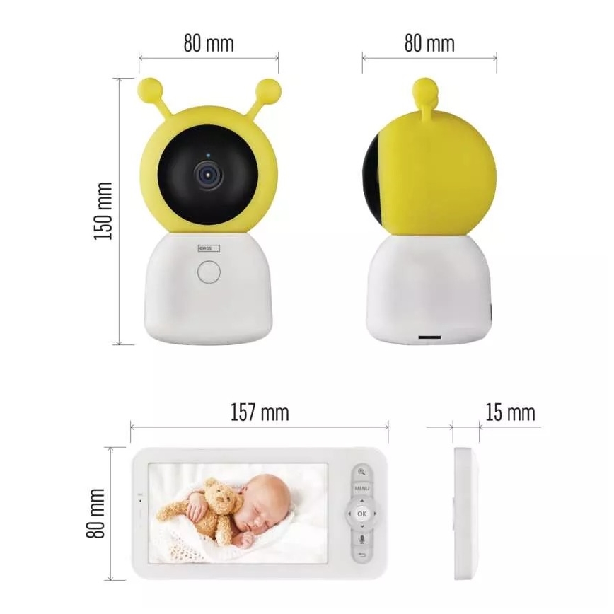 Vauvamonitori GoSmart 5V Wi-Fi Tuya