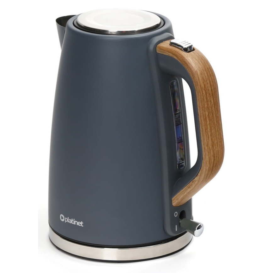 Vedenkeitin 1,7 l 2400W/230V ruostumaton teräs/harmaa