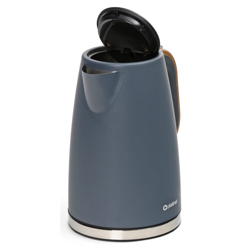 Vedenkeitin 1,7 l 2400W/230V ruostumaton teräs/harmaa