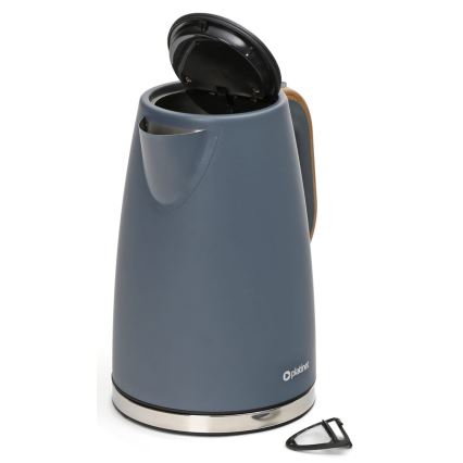 Vedenkeitin 1,7 l 2400W/230V ruostumaton teräs/harmaa