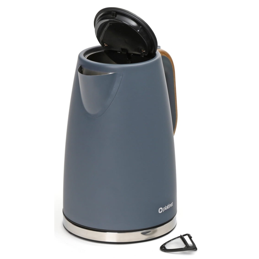 Vedenkeitin 1,7 l 2400W/230V ruostumaton teräs/harmaa