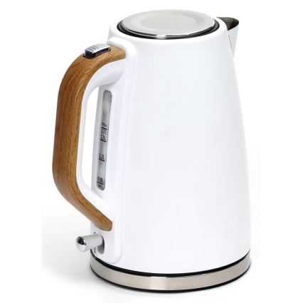 Vedenkeitin 1,7 l 2400W/230V ruostumaton teräs/valkoinen