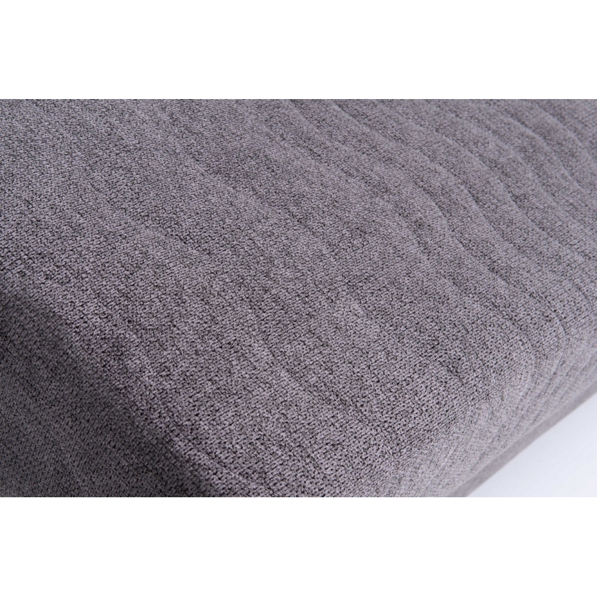 Verhoiltu kolmen hengen vuodesohva PAUL – sopii päivittäiseen nukkumiseen, käsinojilla, harmaa