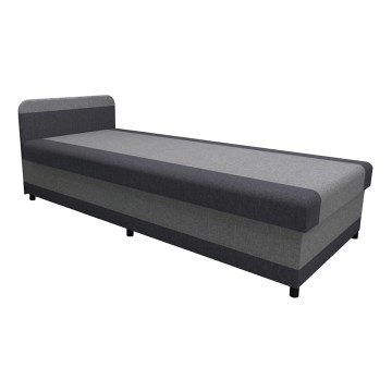 Verhoiltu päiväsänky TALI 80x202, säilytystilalla, harmaa/antrasiitti