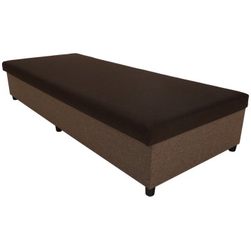 Verhoiltu päivävuode CORY 80x200 säilytystilalla, ruskea