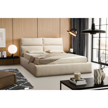 Verhoiltu runkosänky BASIL 180x200 cm, beige