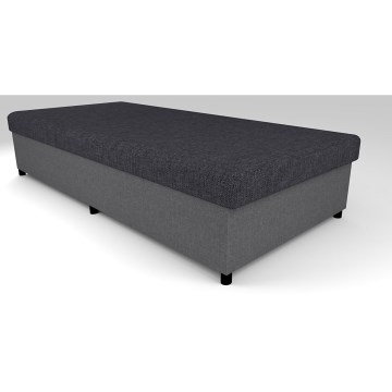 Verhoiltu säilytystilalla varustettu vuodesohva CORY 80x200 harmaa