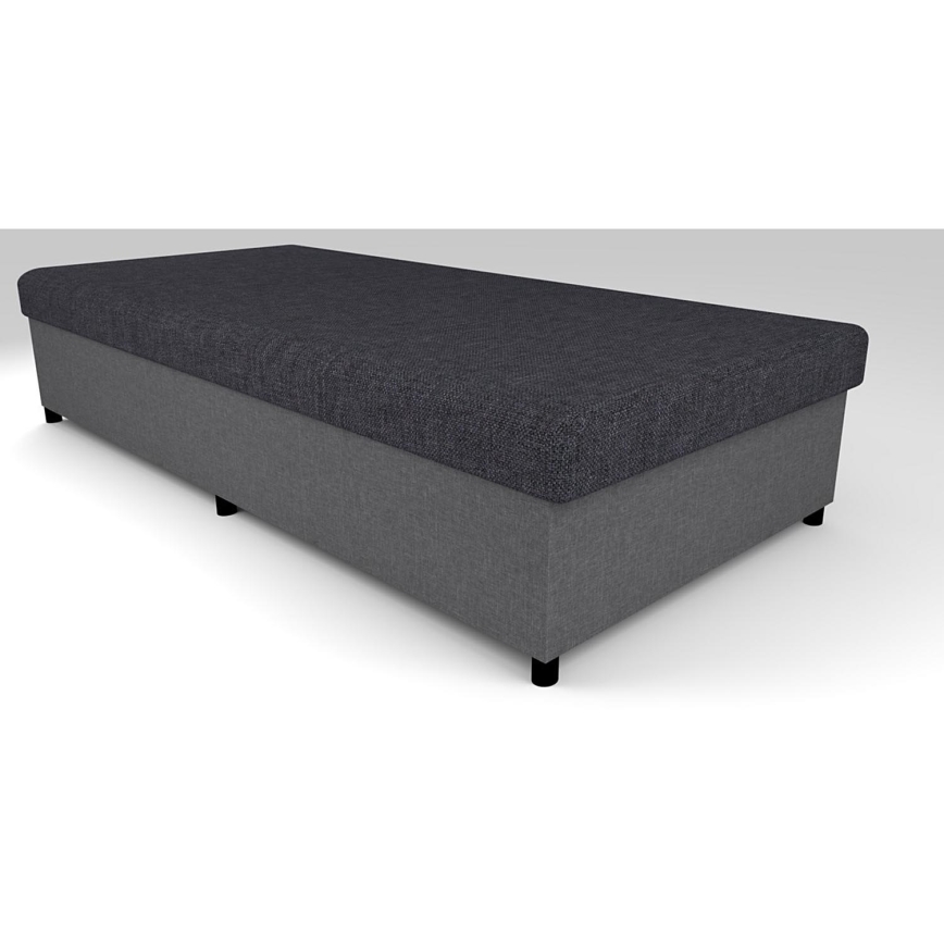 Verhoiltu säilytystilalla varustettu vuodesohva CORY 80x200 harmaa