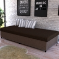 Verhoiltu säilytystilalla varustettu vuodesohva CORY 80x200 ruskea