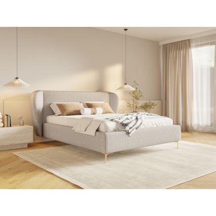 Verhoiltu sängynrunko ilman patjaa DALIA 160x200 cm beige