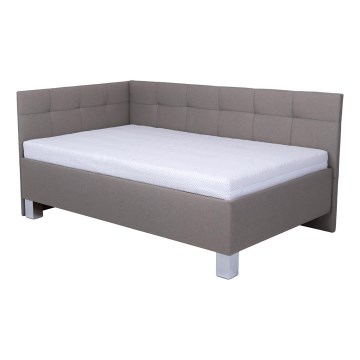 Verhoiltu sängynrunko säilytystilalla ilman patjaa MARIA PETITE 120x200 cm taupe