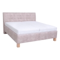 Verhoiltu sängynrunko VIOLET 180x200 cm säilytystilalla ilman patjaa beige