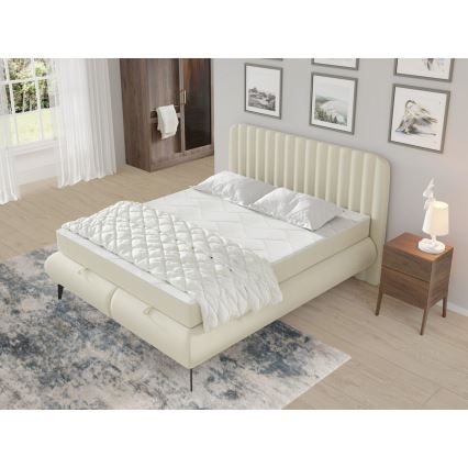 Verhoiltu sänky patjoilla ja säilytystilalla ALEXA 180x200 cm beige