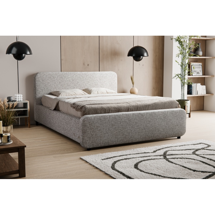Verhoiltu sänky ilman patjaa LAJLA 180x200 cm beige