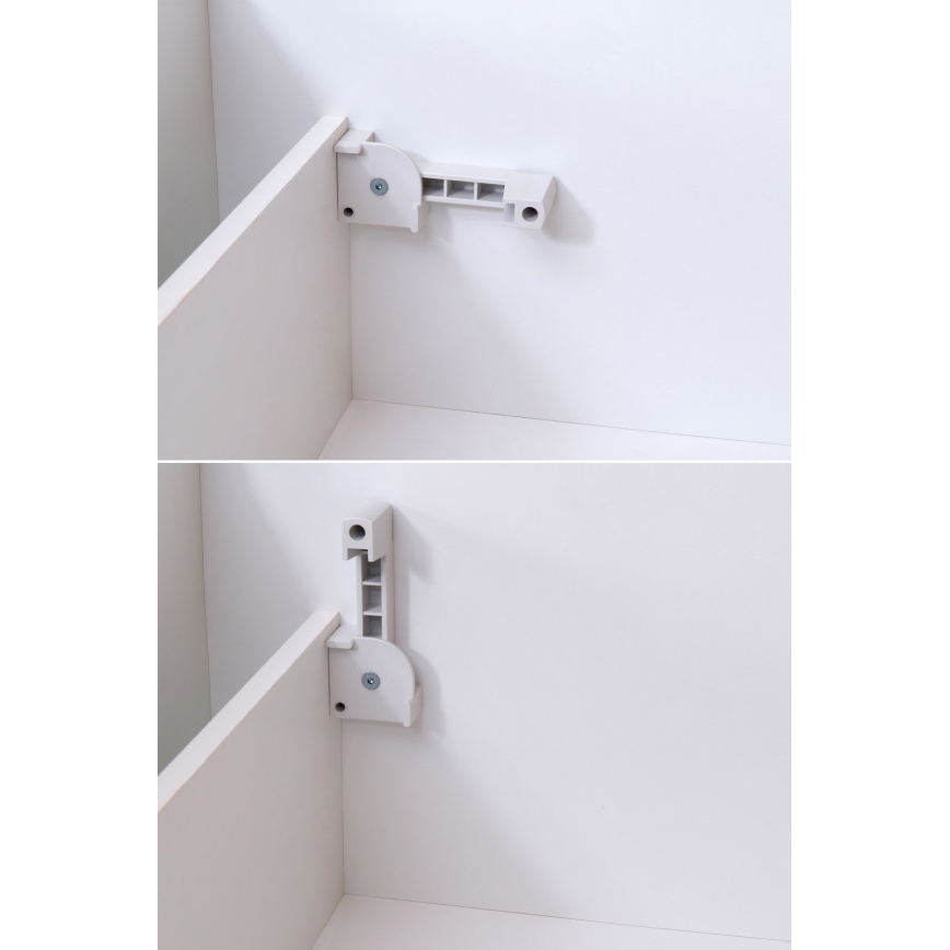 Verhoiltu sänky patjalla ja säilytystilalla MARIA 180x200 cm harmaa