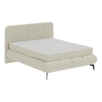Verhoiltu sänky patjoilla ja säilytystilalla ALEXA 180x200 cm beige