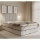 Verhoiltu sänky patjoilla ja säilytystilalla GRACE 140x200 cm beige