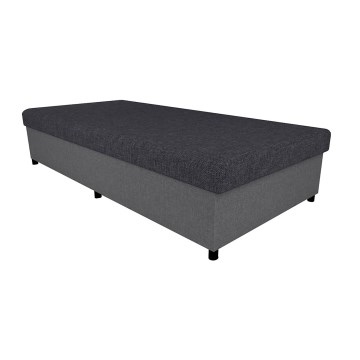 Verhoiltu sänky säilytystilalla CORY 80x200 harmaa