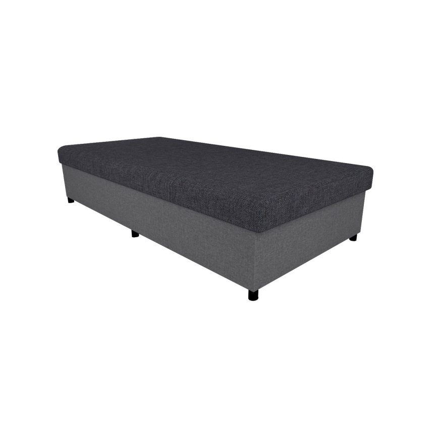 Verhoiltu sänky säilytystilalla CORY 80x200 harmaa