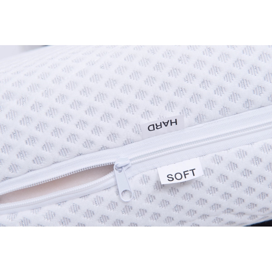 Verhoiltu sänky säilytystilalla ilman patjaa ALIS 180x200 cm vaaleanharmaa