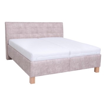 Verhoiltu sänky säilytystilalla ilman patjaa VIOLET 160x200 cm beige