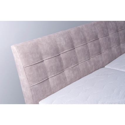 Verhoiltu sänky säilytystilalla ilman patjaa VIOLET 160x200 cm beige