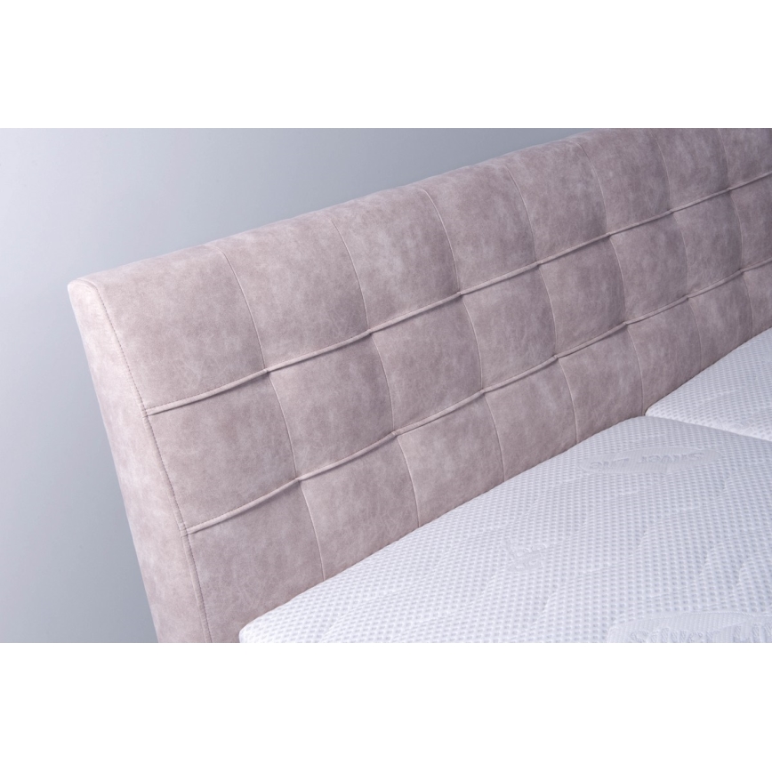Verhoiltu sänky säilytystilalla ilman patjaa VIOLET 160x200 cm beige