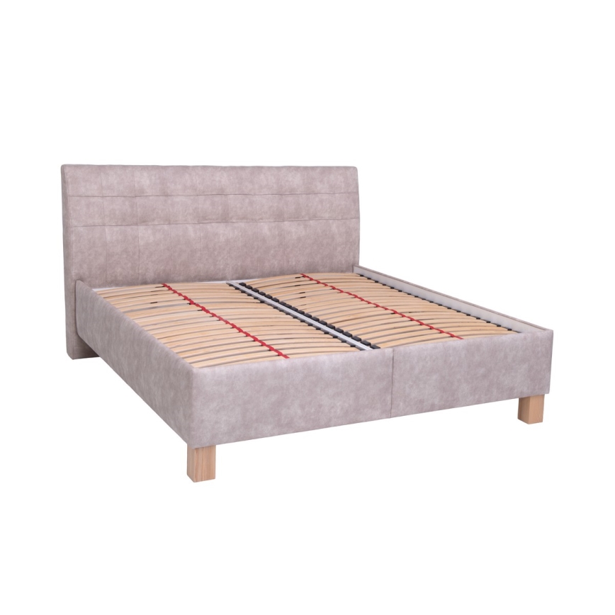 Verhoiltu sänky säilytystilalla ilman patjaa VIOLET 160x200 cm beige