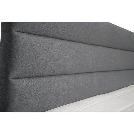 Verhoiltu sänky säilytystilalla, patjoineen ja petauspatjoineen NEW BOLERO 160x200 cm harmaa
