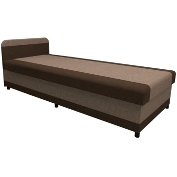 Verhoiltu vuode säilytystilalla TALI 80x202 ruskea/beige