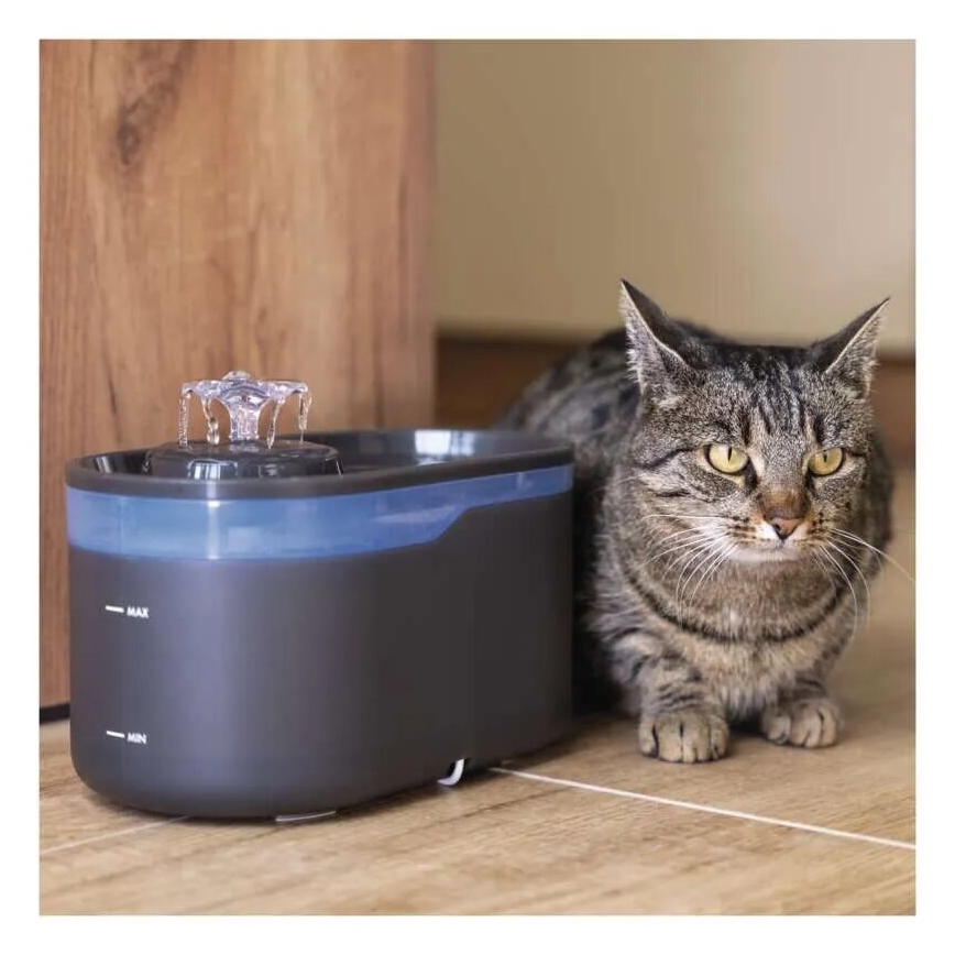Vesilähde lemmikeille 2,6 l/5V harmaa