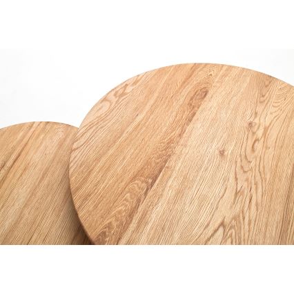 VEYLOR-sohvapöytien setti, 2 kpl, tammi