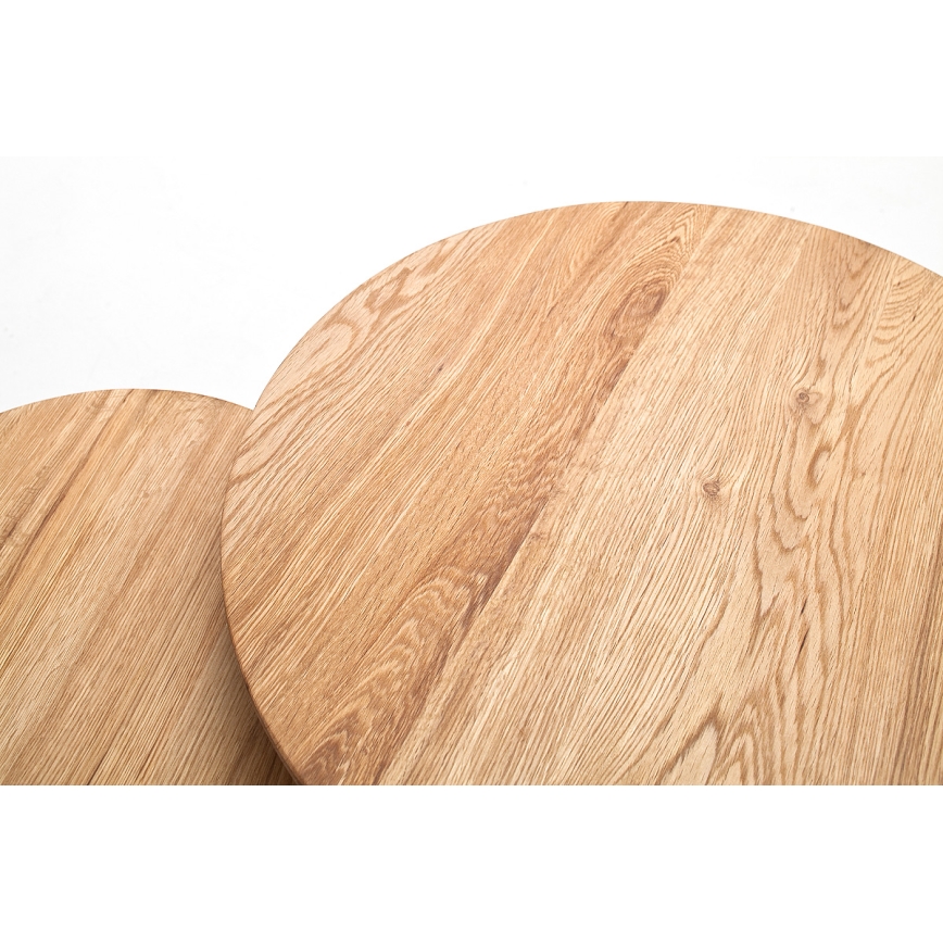 VEYLOR-sohvapöytien setti, 2 kpl, tammi