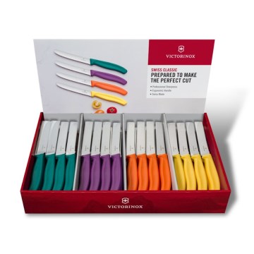 Victorinox - 80-osainen SWISS CLASSIC kasvisveitsisarja, monivärinen